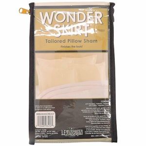 TWO  Wonderskirt Standard Pillow Sham Cream
